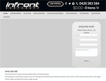 Tablet Screenshot of infrontsurfcraft.com.au